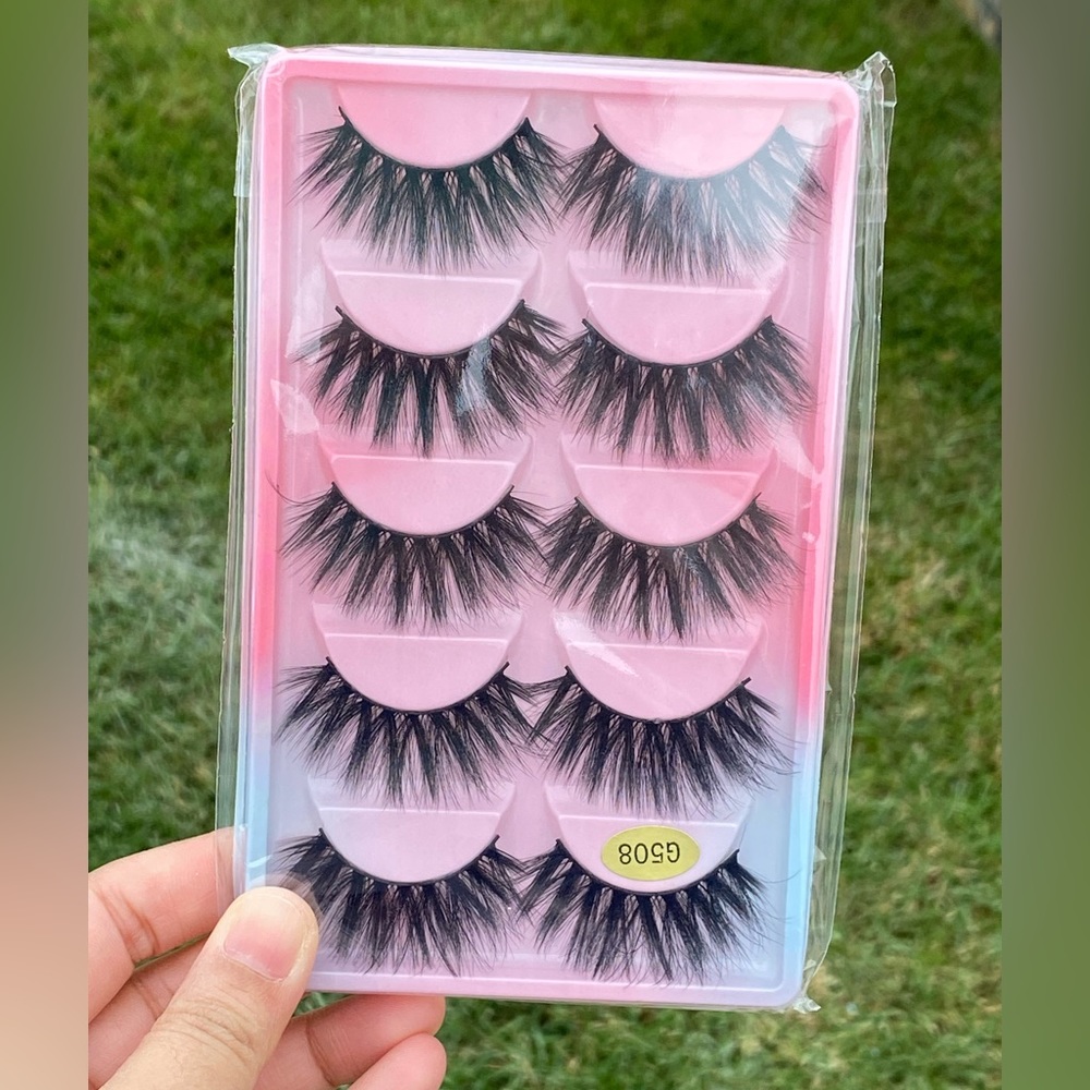 5 pair 3D soft mink fake eyelashes